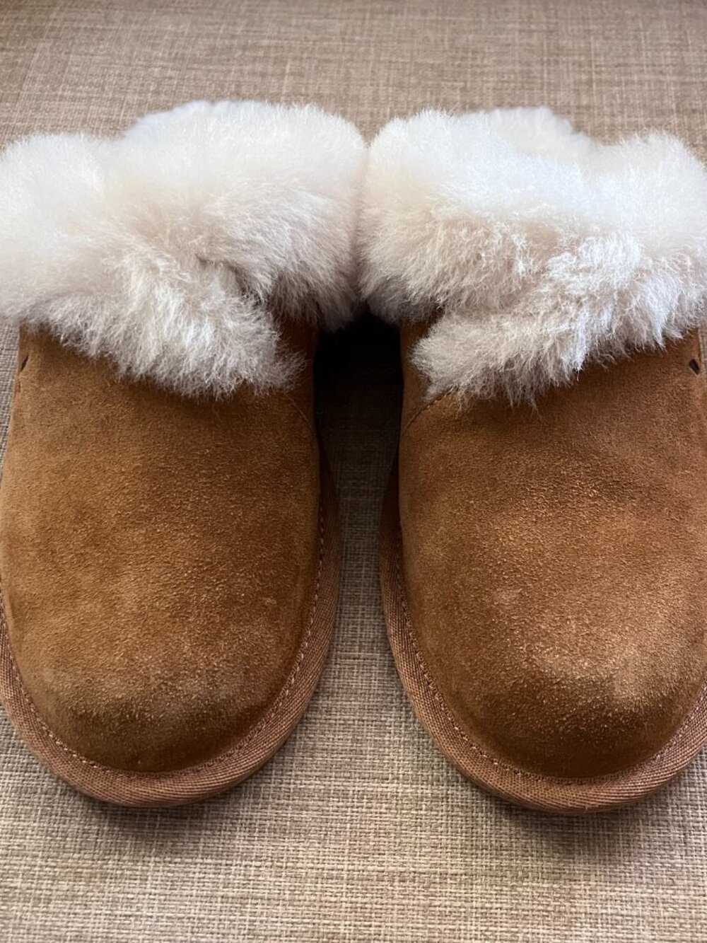 KOOLABURRA BY UGG Slippers Women's Sz 7 Milo Scuff Faux Sheepskin Brown Slip On - Picture 3 of 8